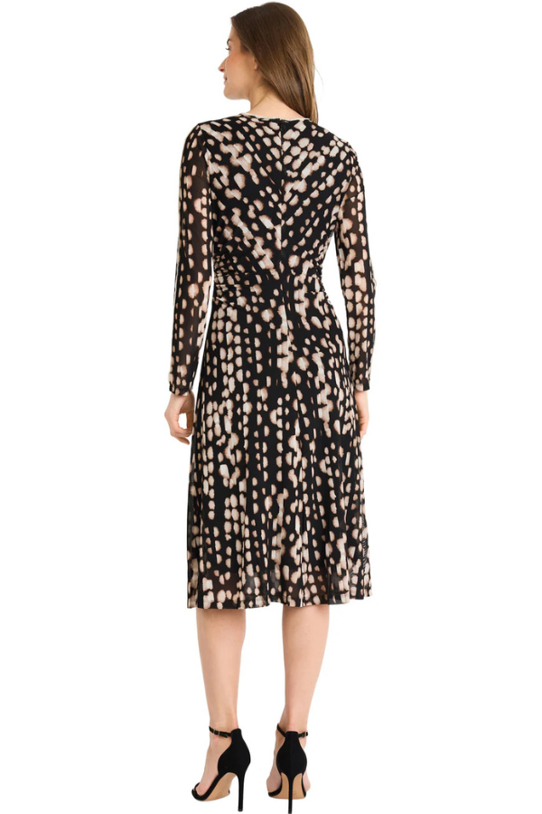 Maggy London Long Sleeve A-Line Dress