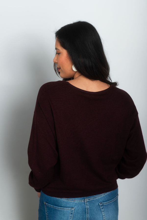 Repeat V-Neck Sweater (Available in Two Colours)