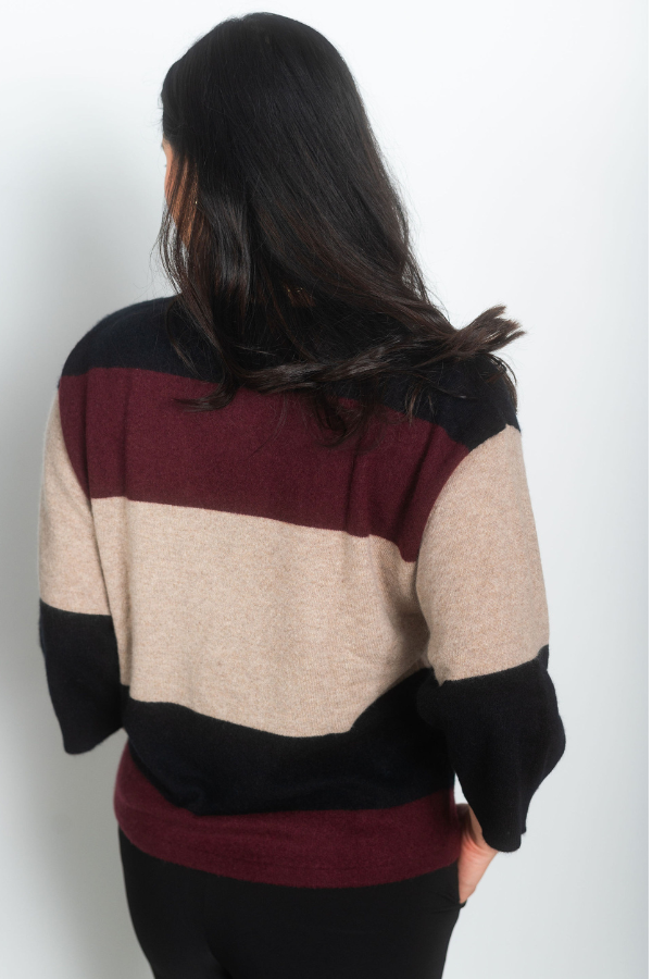 Repeat Cashmere Colour Block Sweater