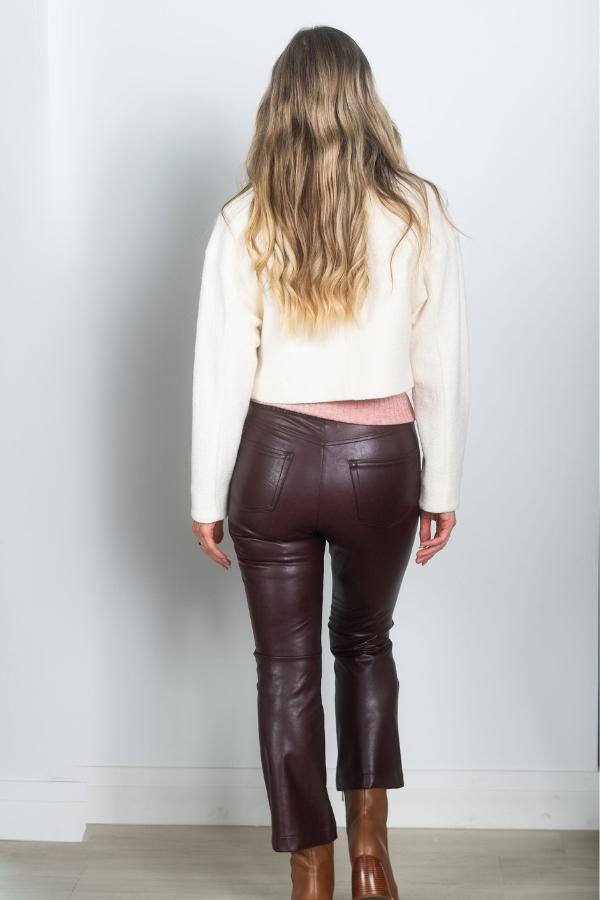 Cambio Felice Faux Leather Pant