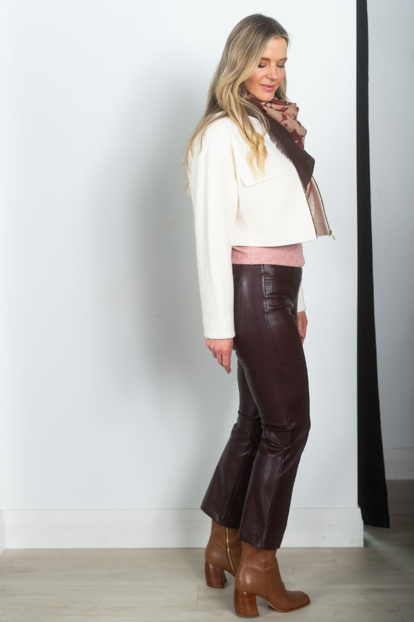 Cambio Felice Faux Leather Pant