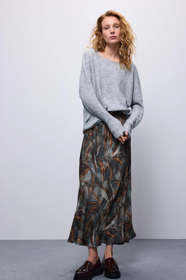 Summum Print Bias Skirt