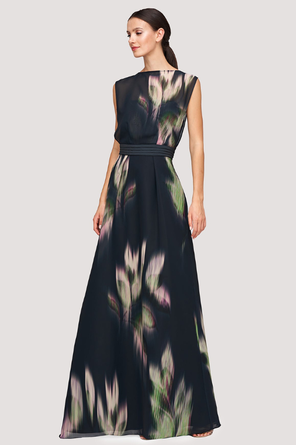 Kay Unger Floral Tess Gown