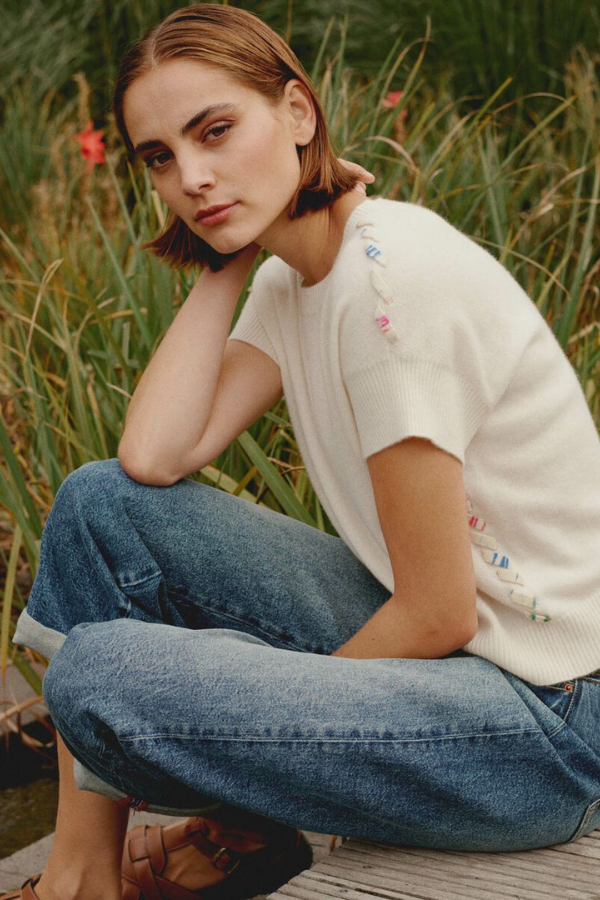 Repeat Colour Stitch Pullover