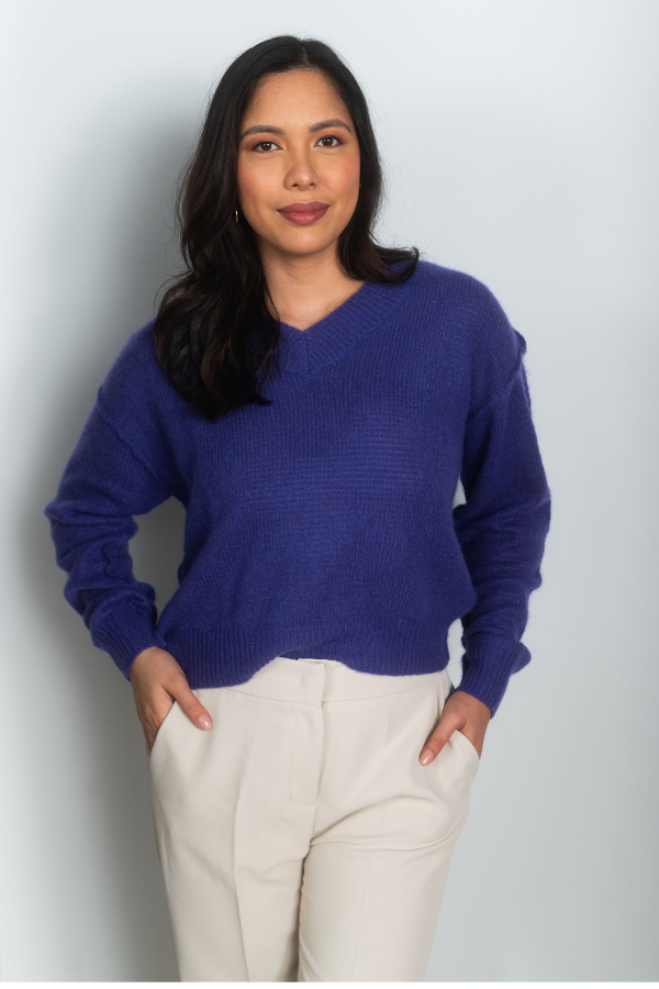 C-RUSH Amara Lola V-Neck Sweater