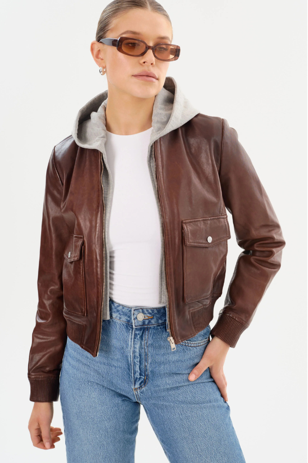 Lamarque Candace Bomber Jacket