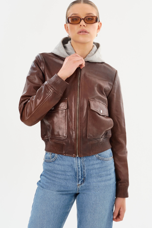 Lamarque Candace Bomber Jacket