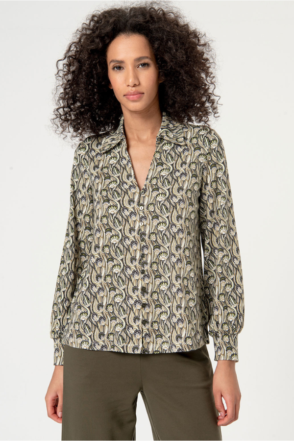 Surkana Floral Print Shirt