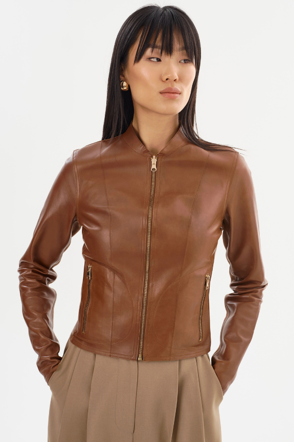 Lamarque Chapin Reversible Bomber Jacket