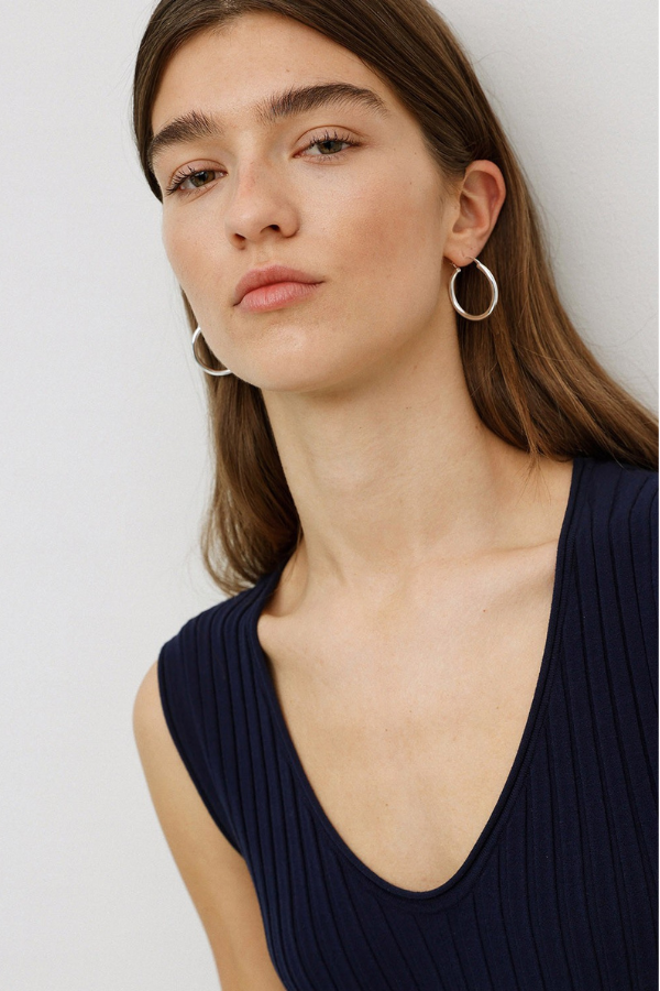 Yerse Textured Flared Sleeveless Dress (Available in Two Colours)