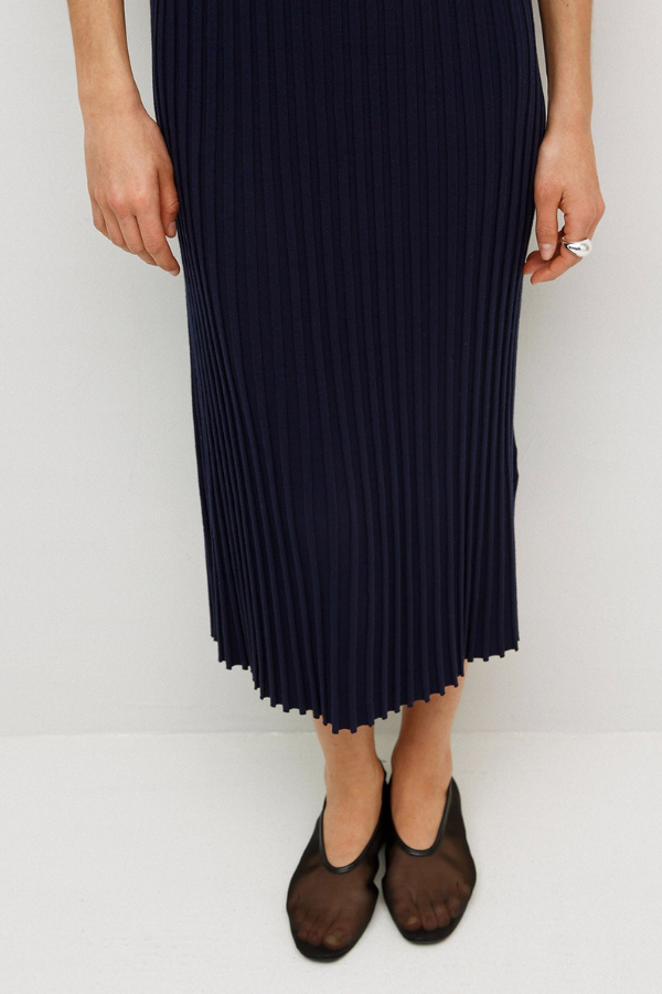 Yerse Textured Flared Sleeveless Dress (Available in Two Colours)