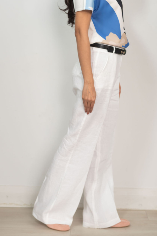 Brax Linen Wide Leg Pant