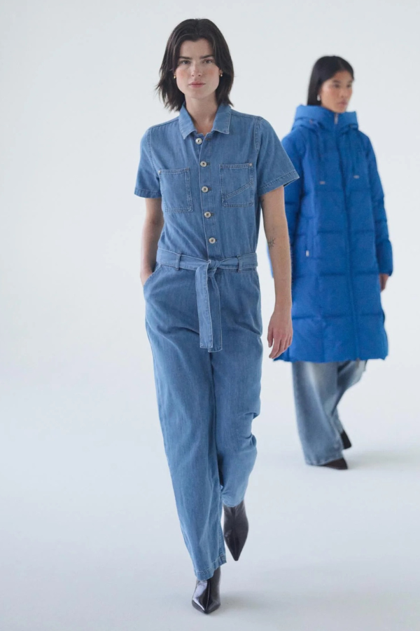 Mos Mosh Short Sleeve Belted Jumpsuit