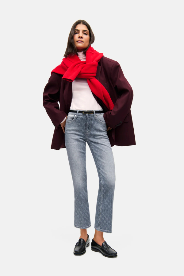 Cambio Paris Easy Kick Logo Jeans