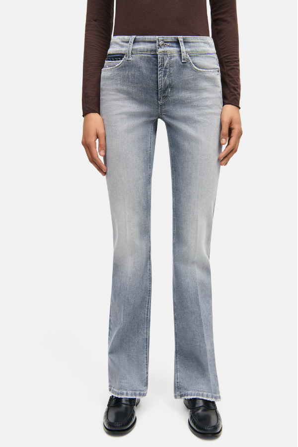 Cambio Paris Flared Pocket Studs Jean