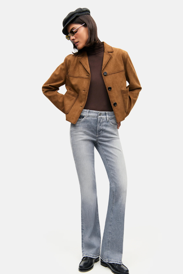 Cambio Paris Flared Pocket Studs Jean