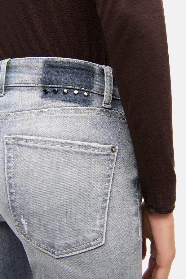Cambio Paris Flared Pocket Studs Jean