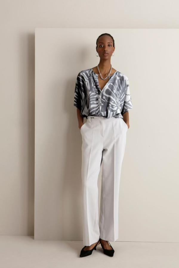 Maria Bellentani Leaf Print Blouse