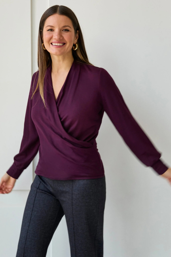 Beddome Faux Wrap Sweater (Available in Two Colours)