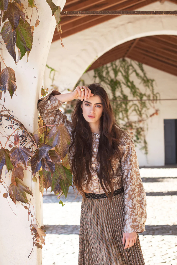 Summum Plisse Plaid Skirt