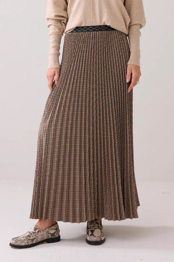 Summum Plisse Plaid Skirt