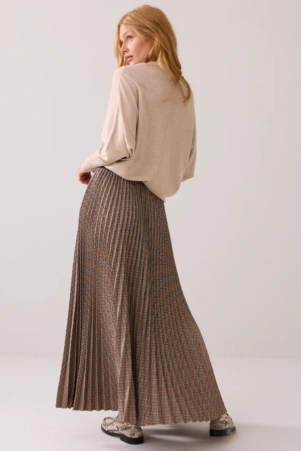 Summum Plisse Plaid Skirt
