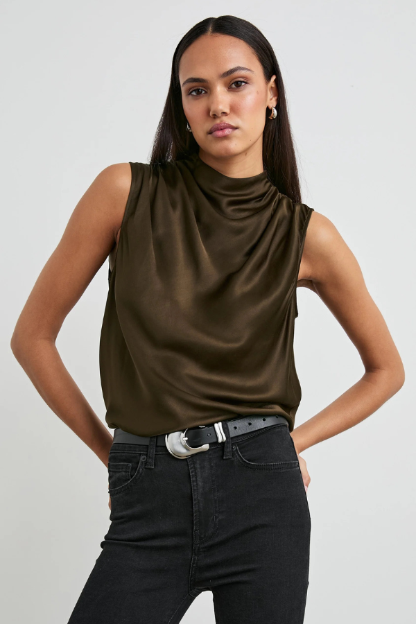 Rails Kaleen Sleeveless Satin Top