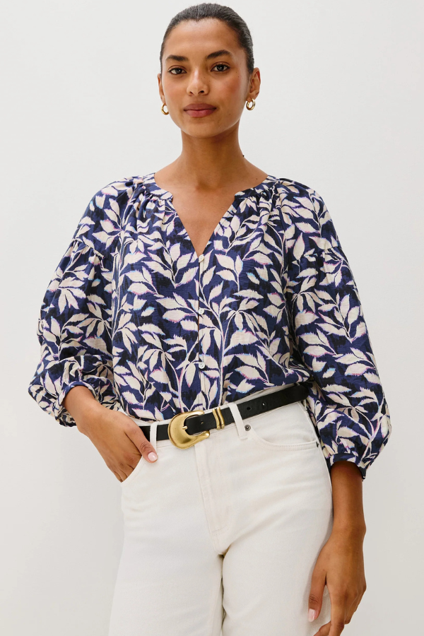 Rails Vasia Navy Vines Blouse