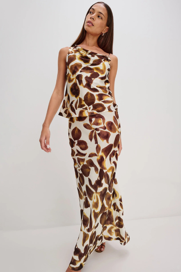 Rails Romina Satin Print Skirt