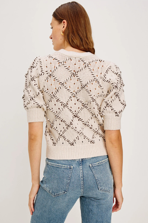 Rails 3/4 Sleeve Short Cardigan