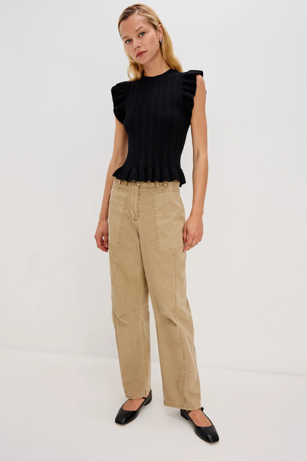 Rails Marci Ruffle Cap Sleeve Sweater