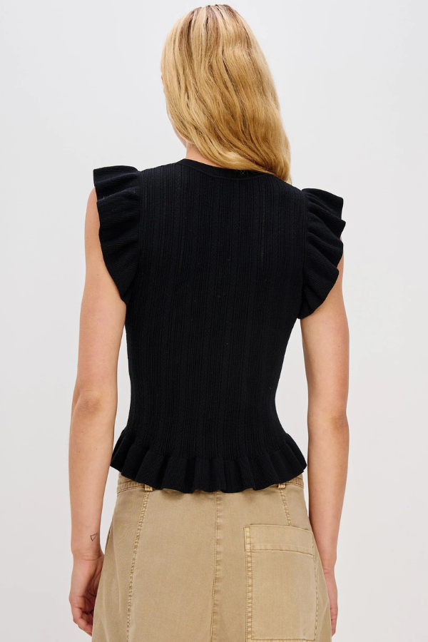 Rails Marci Ruffle Cap Sleeve Sweater