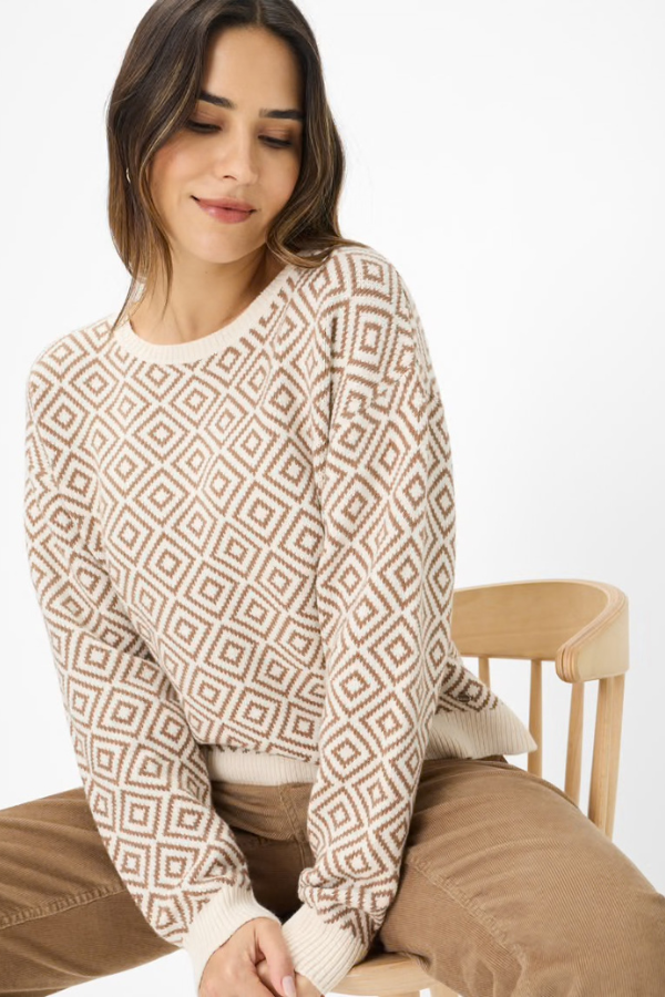 Brax Liz Crew Neck Print Sweater