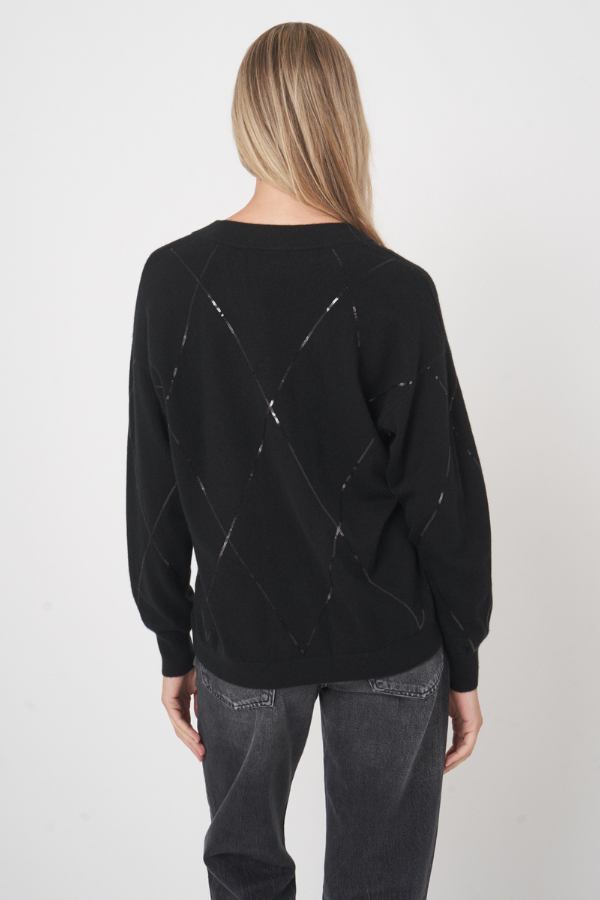 Repeat V-Neck Cashmere Sweater