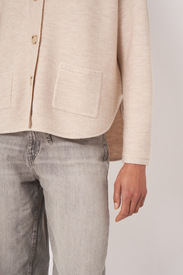 Repeat V-Neck Wool Cardigan (Available in Two Colours)