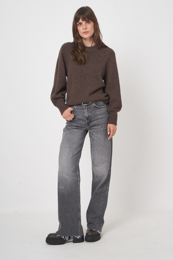 Repeat Balloon Sleeve Wool Sweater