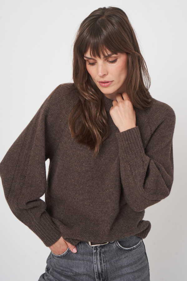 Repeat Balloon Sleeve Wool Sweater