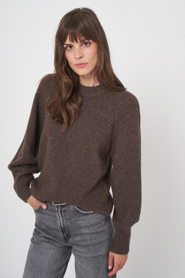 Repeat Balloon Sleeve Wool Sweater