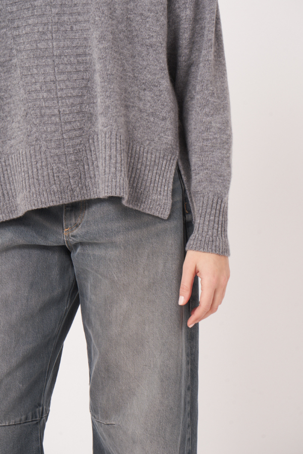 Repeat V-Neck Wool Sweater