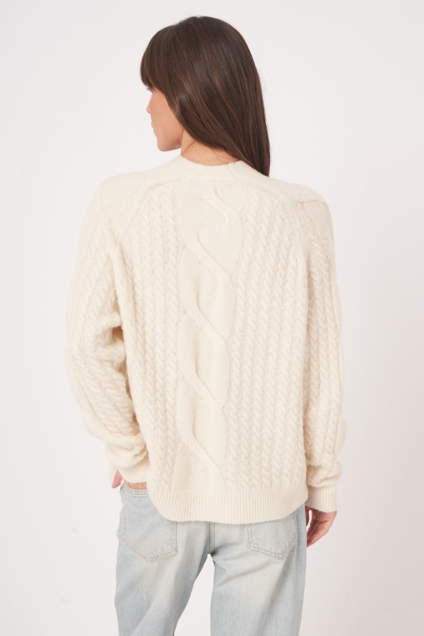 Repeat Wool V-Neck Knit Sweater
