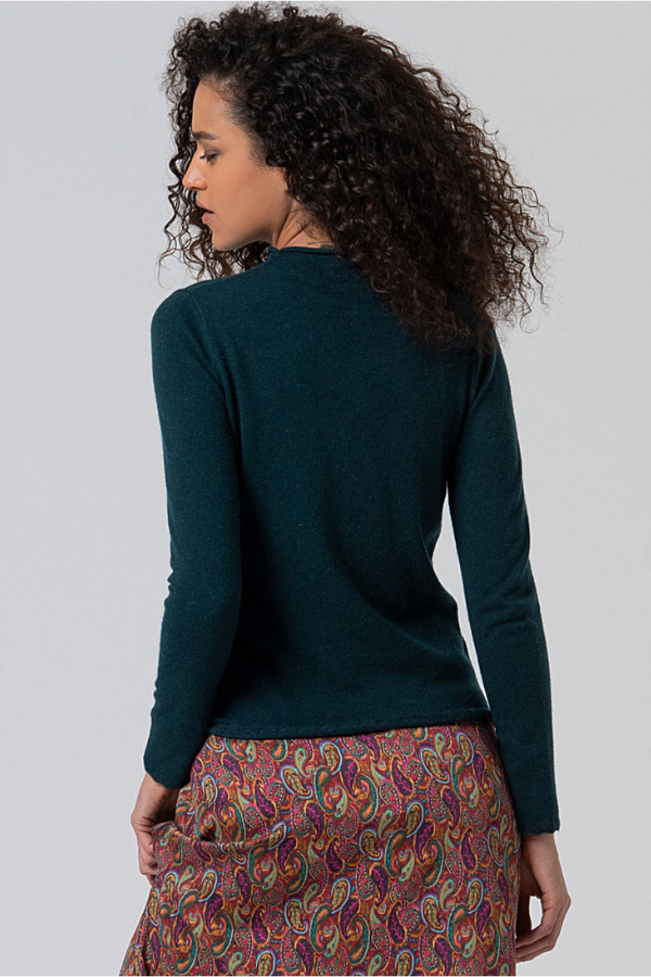 Surkana Mock Neck Knit Sweater