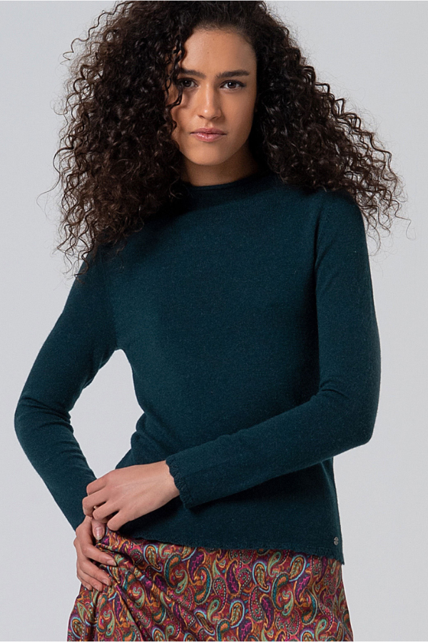 Surkana Mock Neck Knit Sweater