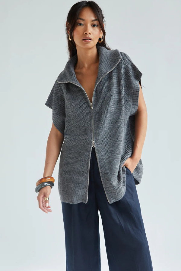 Charli Millie Zippered Vest