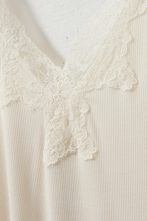 Sofie Schnoor V-Neck Lace Camisole (Available in Two Colours)