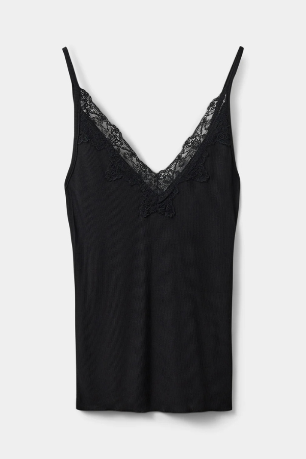 Sofie Schnoor V-Neck Lace Camisole (Available in Two Colours)