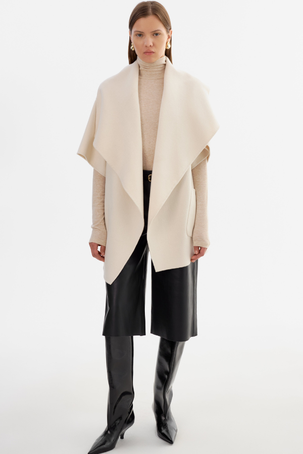Lamarque Penelope Wool Cape Coat