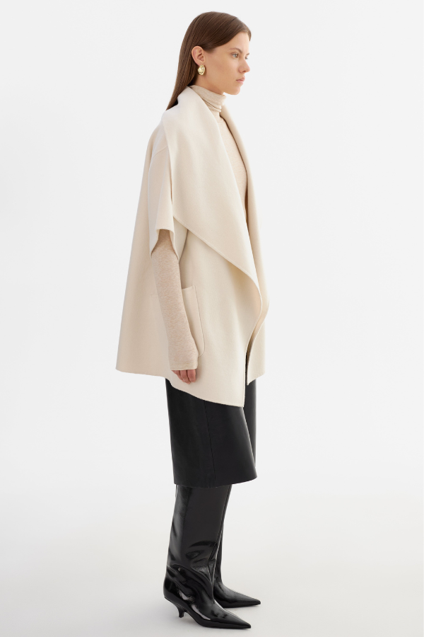 Lamarque Penelope Wool Cape Coat