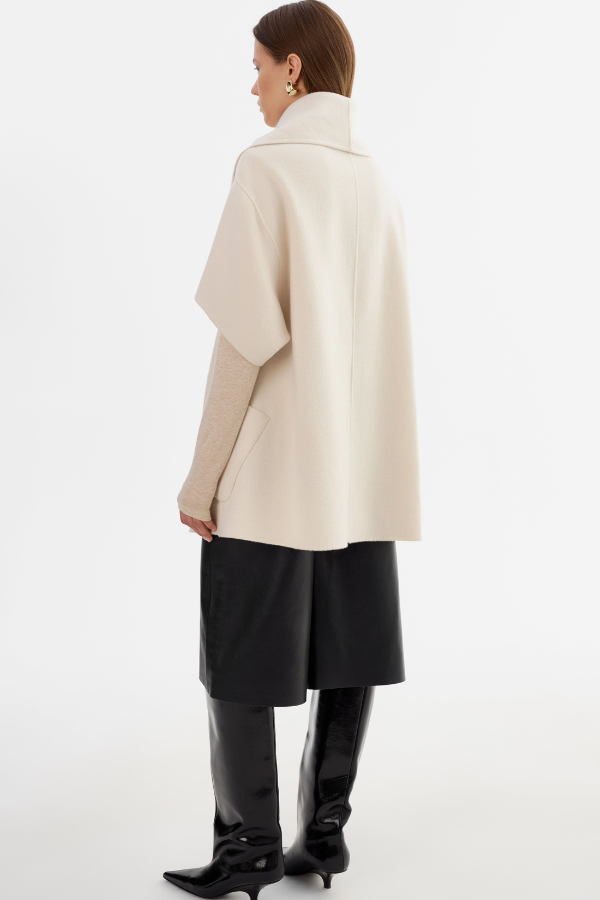 Lamarque Penelope Wool Cape Coat