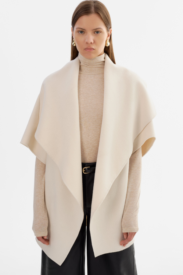 Lamarque Penelope Wool Cape Coat