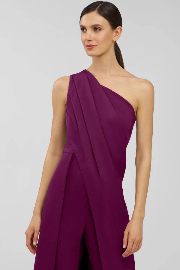 Kay Unger Elise One Shoulder Jumpsuit